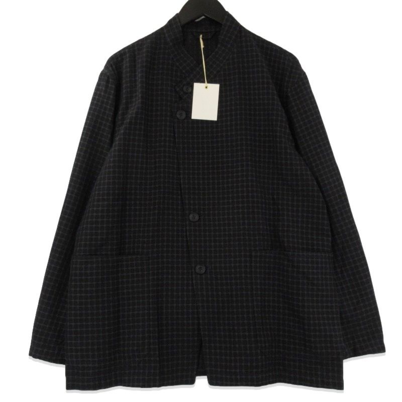 ULTERIOR アルテリア DOBBY CHECK S C JKT ULBS28-GA116-C チェックワークジャケット ブラック 黒 3 71012551