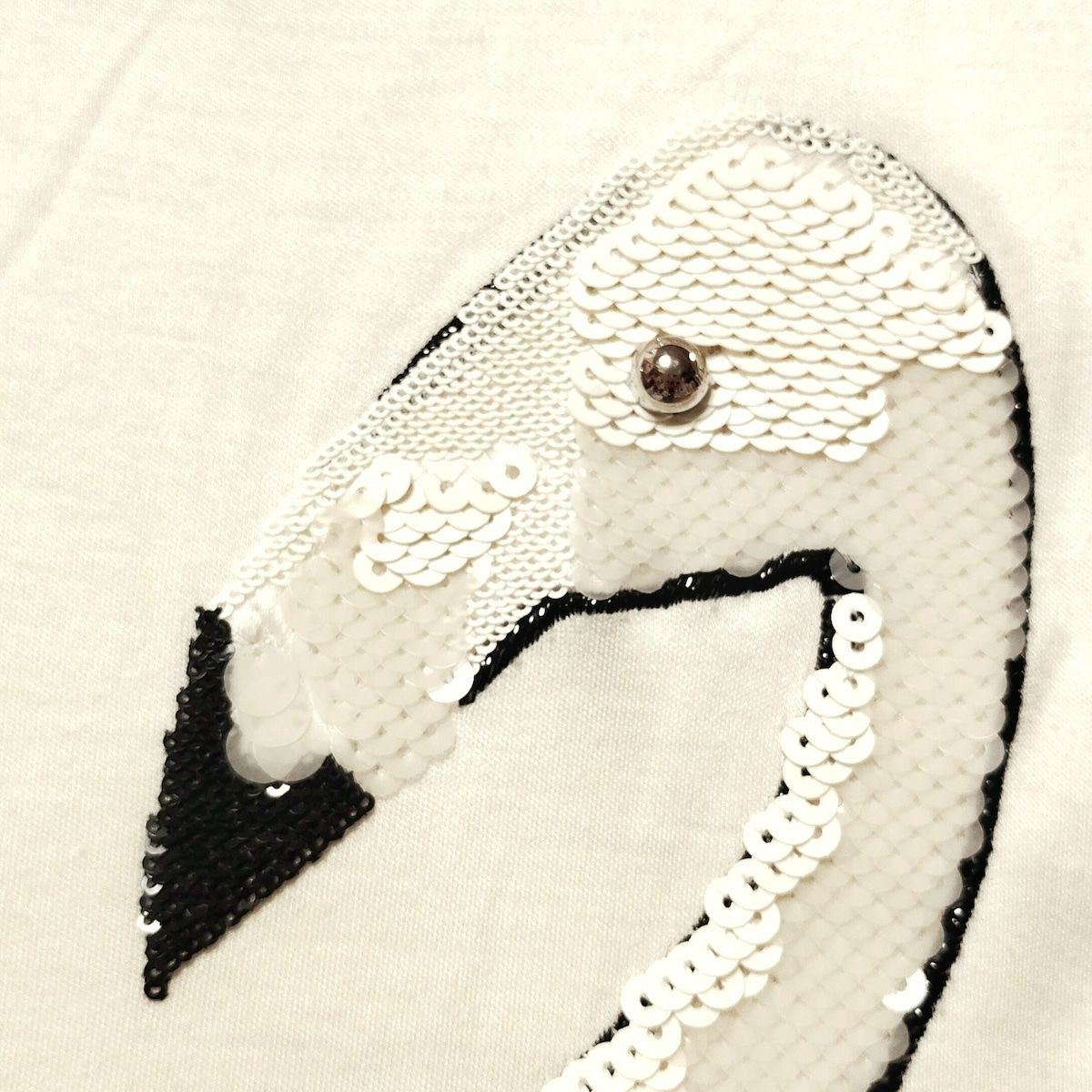 白×アイボリー×黒 フラミンゴ