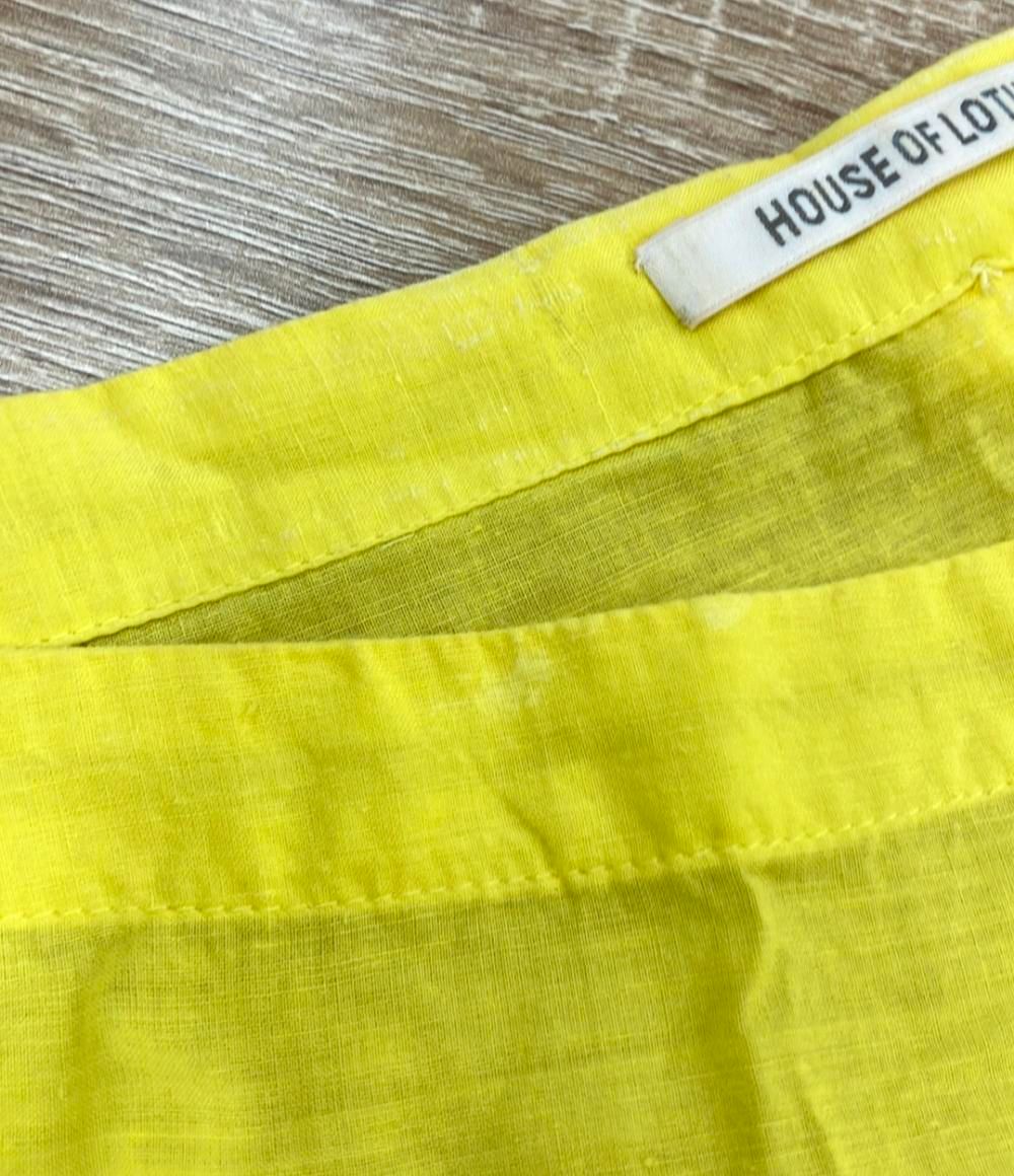 ハウス オブ ロータス 長袖ワンピース カディコットン 10121-01-802