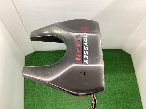 オデッセイ TANK 7 34インチ パター PT スチール フレックスその他 メンズ 男性用 右利き 右用 Cランク ゴルフクラブ