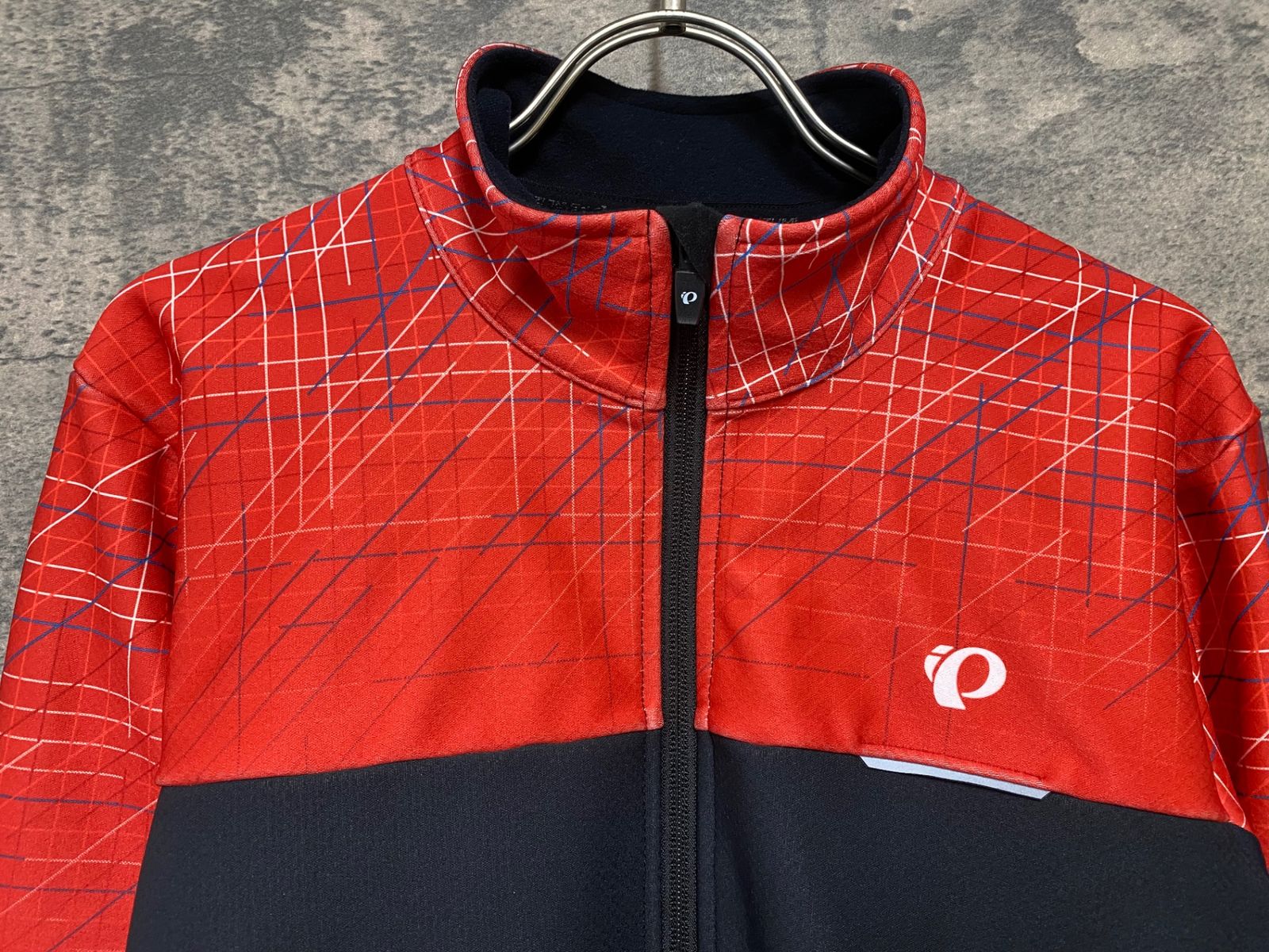 【美品】パールイズミ　PEARL IZUMI サイクルウェア L黒×赤 メンズ JJ760 パールイズミ PEARL iZUMi 長袖 サイクルジャージ M 赤黒