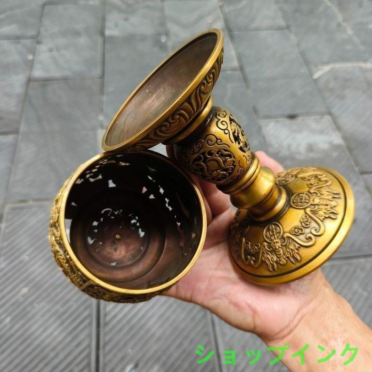 銅 細工 透かし彫り龍鳳薫香炉 香道具 茶道具 装飾品 工芸品 置物 銅 細工 透かし彫り龍鳳薫香炉 香道具 茶道具 装飾品 工芸品 置物 銅器