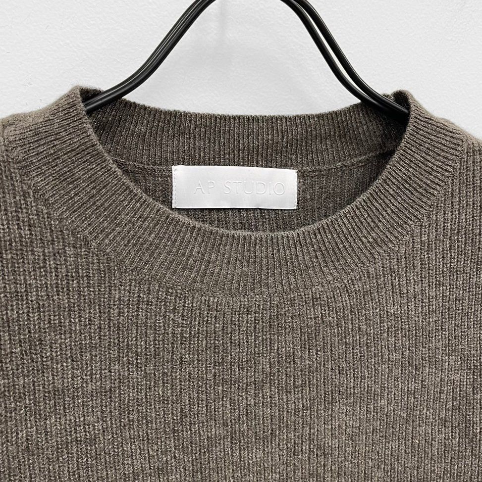 AP STUDIO (エーピーステュディオ) side slit rib Pullover  