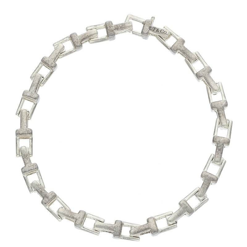 ティファニー ティファニーT Tナローチェーンブレスレット メンズ S