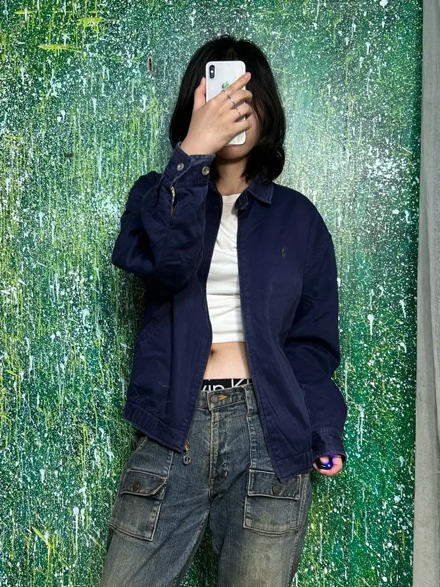 ポロラルフローレン ネイビー ブルゾン ジャケット S