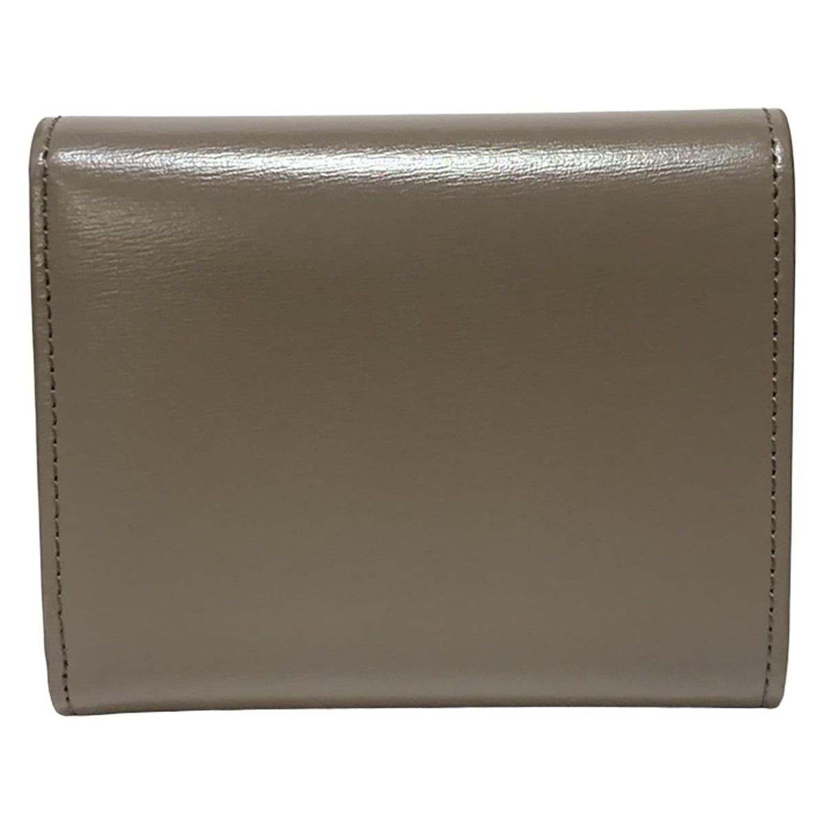 美品 セリーヌ スモールフラップウォレット トリオンフ 三つ折り財布 ベージュ セリーヌ/3つ折り財布/スモール フラップウォレット トリオンフ