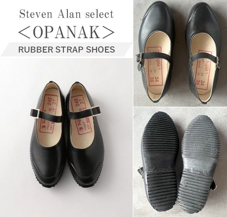 steven alan レザーセンターストラップシューズ steven alan レザー