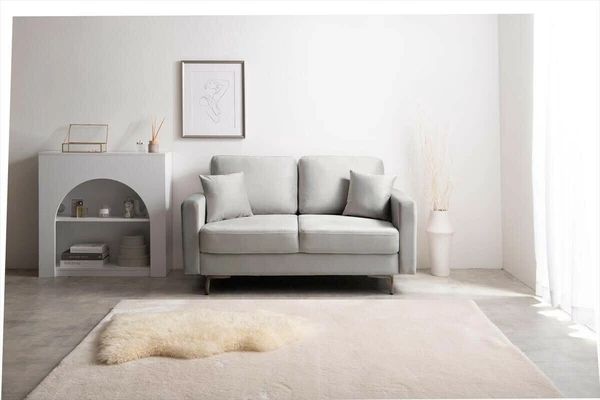 ベロアソファ 幅136cm