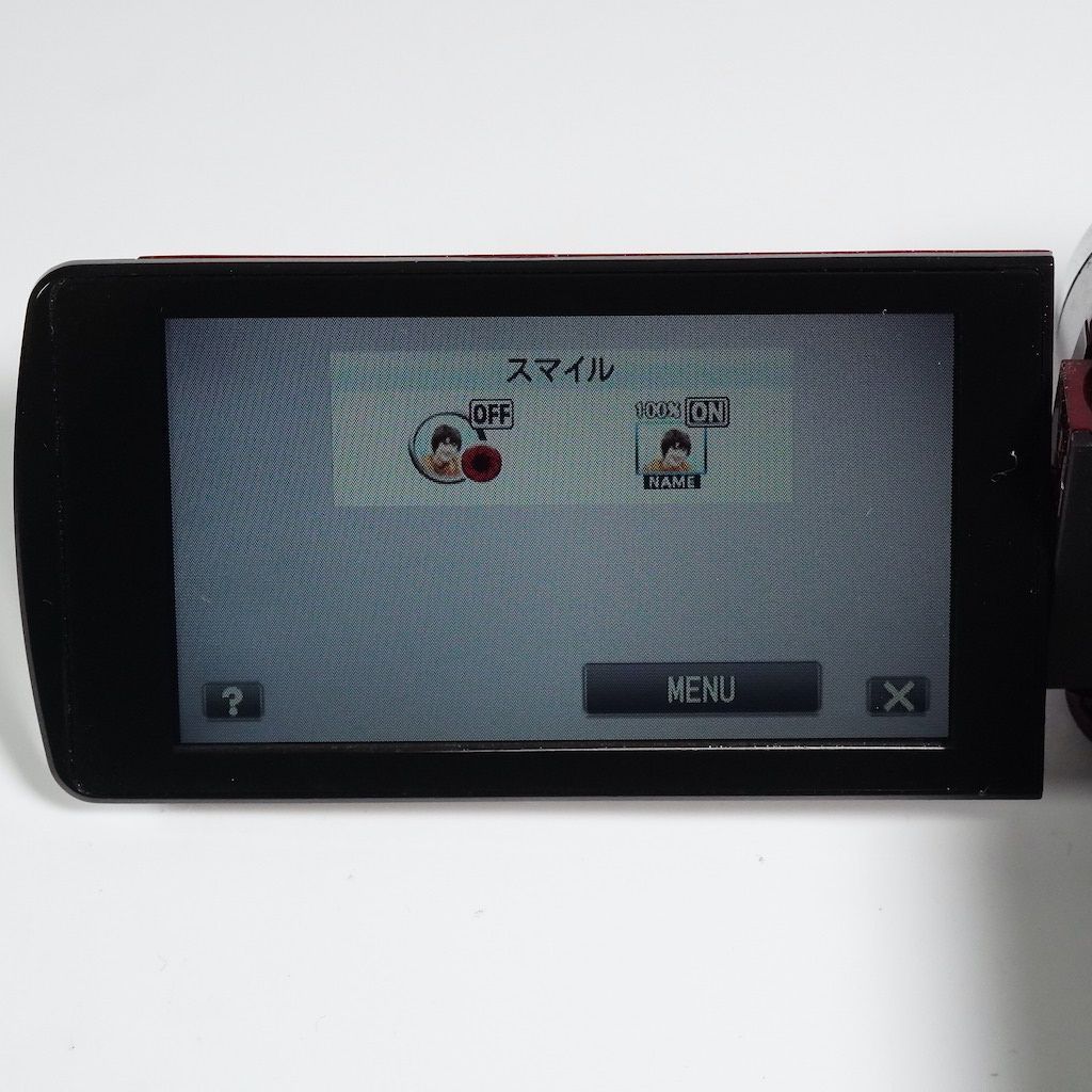 美品✨JVC Everio GZ-E117-T エブリオ ビデオカメラ 動作確認 JVC Victor Everio GZ-E117-R レッド 元箱 ビデオカメラ 動作OK