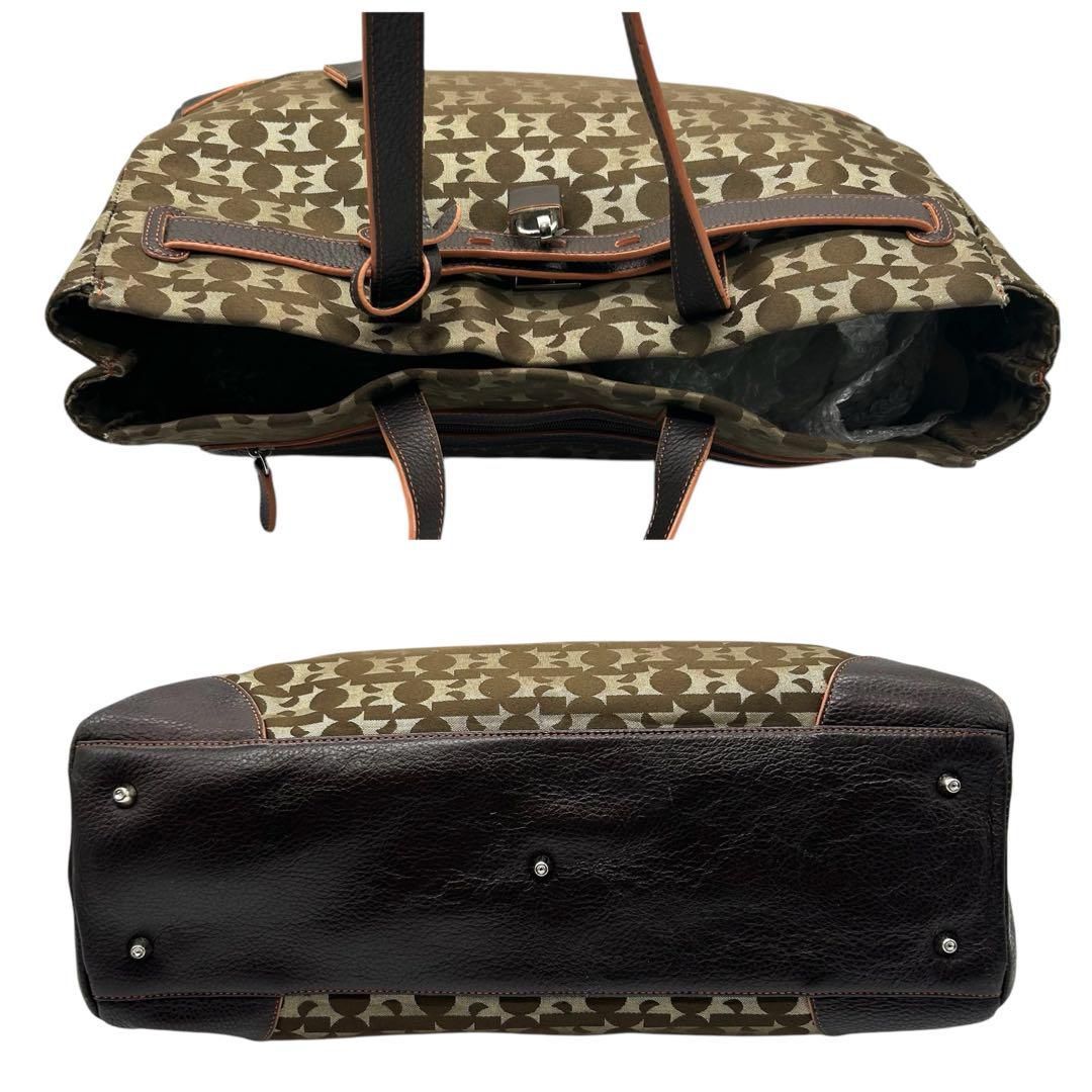 良品 612 ハマノ 限定記念モデル トートバッグ モノグラム 南京錠 鍵