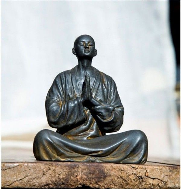 阿弥陀如来 僧侶 菩薩 禅 仏像 置物 アンティーク ヴィンテージ