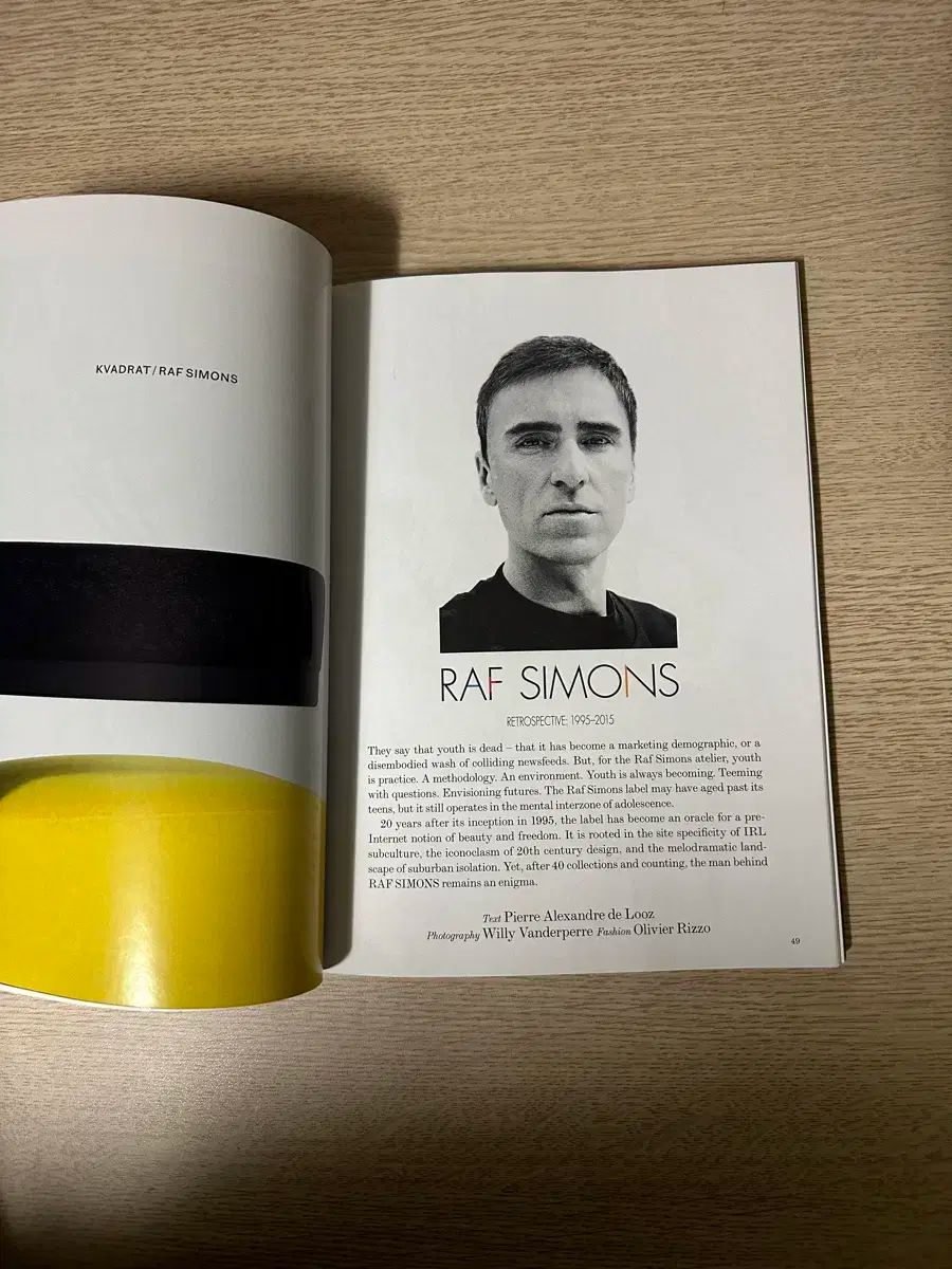 032c ラフシモンズ インタビュー 27th 課題 2014 ／ 15 シーズン 雑誌雑誌