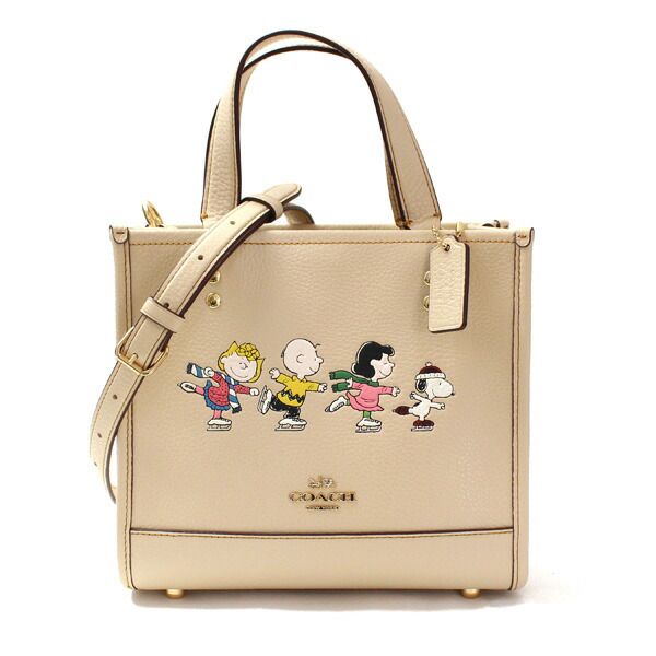 COACH コーチ PEANUTSコラボ デンプシー トート 22・スヌーピー アンド