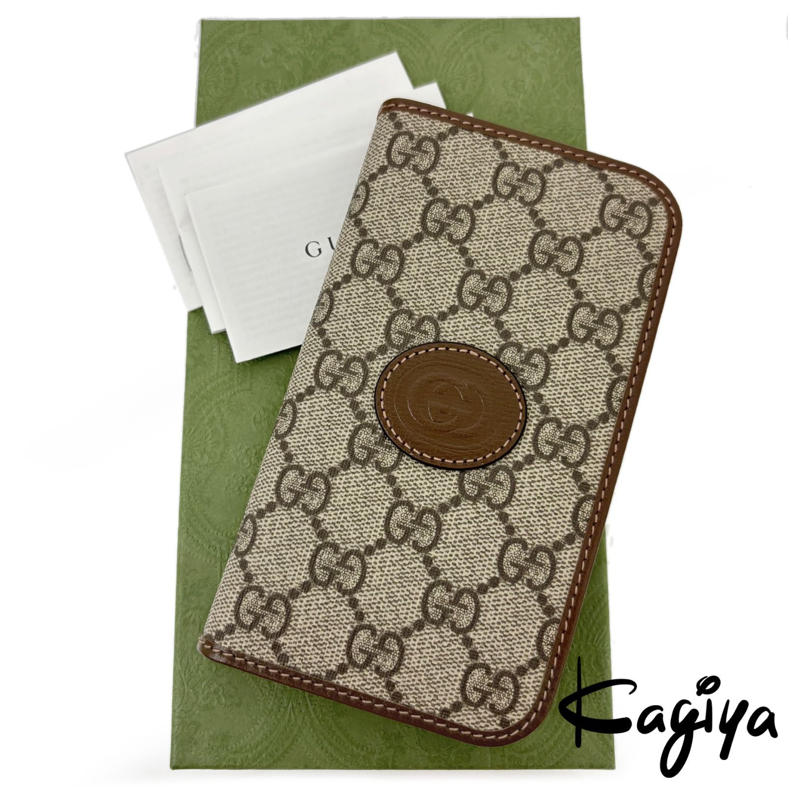 美品 GUCCI　グッチ iPhone15pro手帳型ケース グッチ iphone17/17pro/17promaxケース 手帳型 ブランド 人気