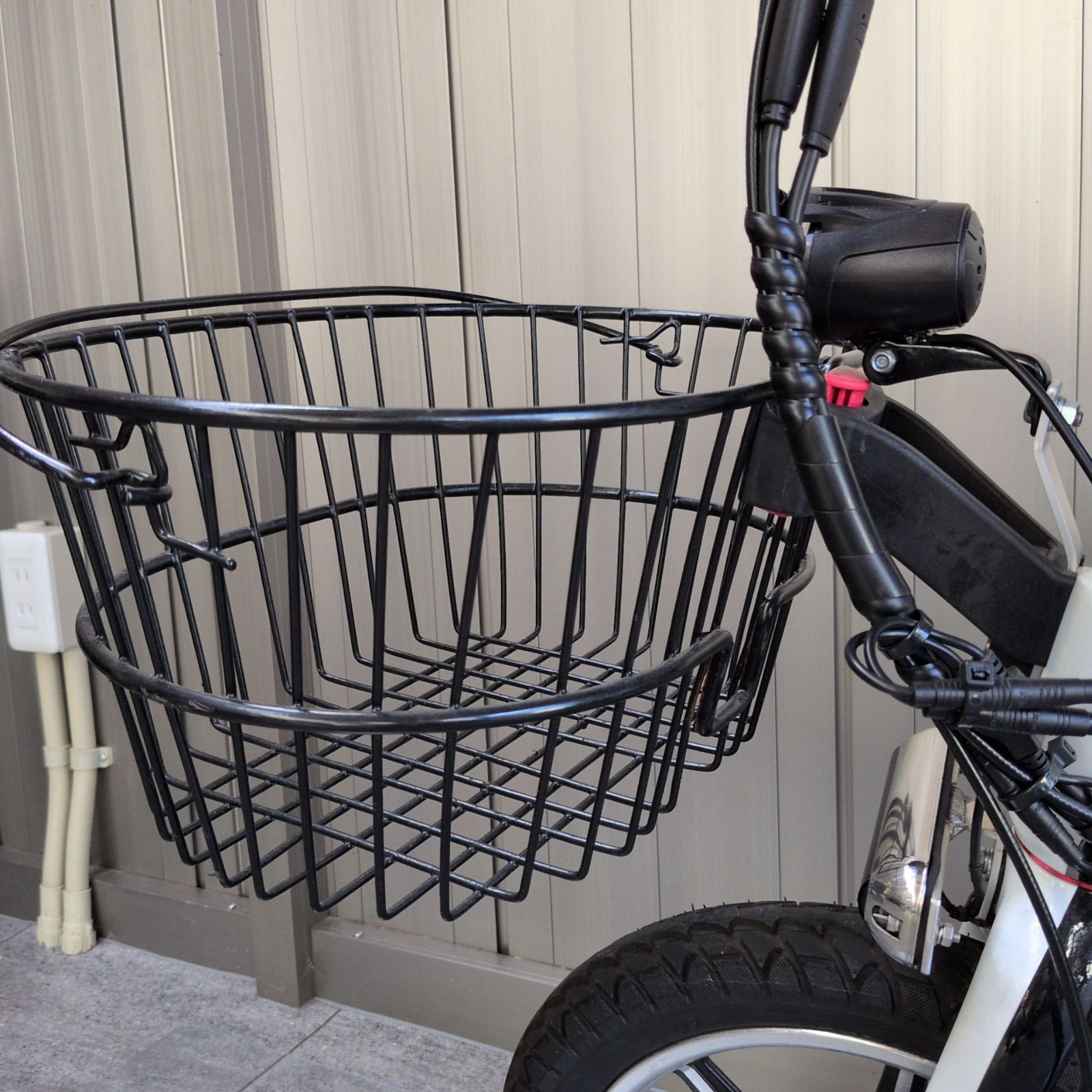 黒 電動アシスト自転車 前バスケット付き EZ アルミパイプバスケット EZ PIPE BASKET(イーゼット) BE