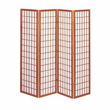 弘益 KOEKI UTILITY 和風衝立4連 ブラウン JPL1804BR