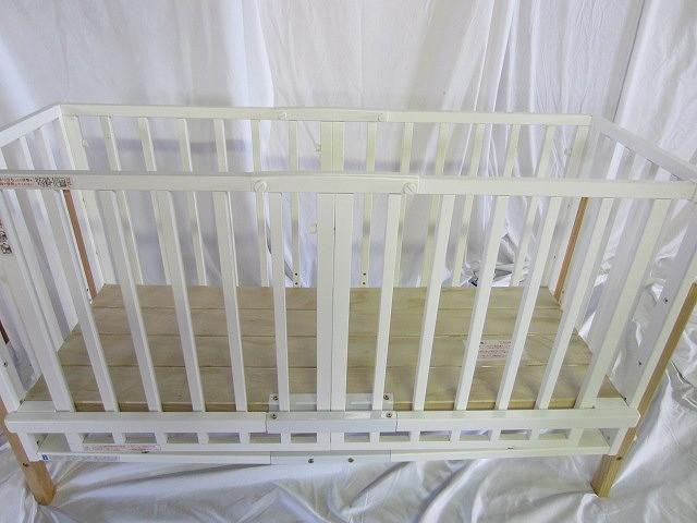 384  ベビー用品 寝具 大和屋 そいねーる3 ベビーベッド カラー ホワイト