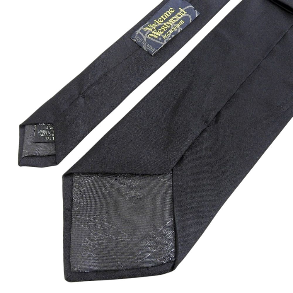 美品 Vivienne Westwood ジャガード オーブ柄 総ロゴ ネクタイ ヴィヴィアンウエストウッド ネクタイ オーブ 総柄 光沢 ジャ