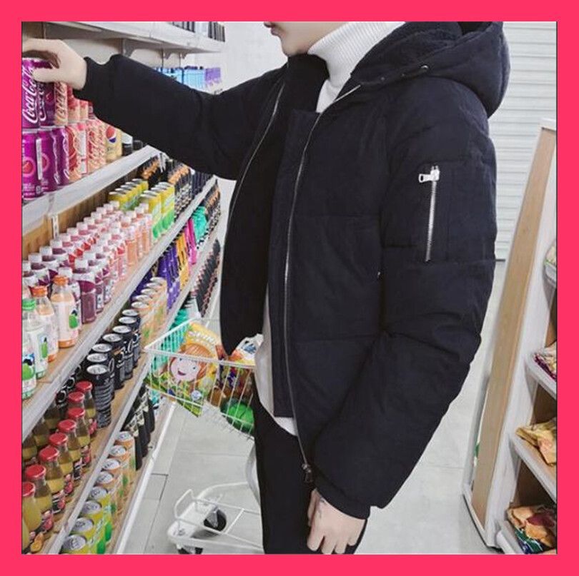 飄々とした新しいデザイン パン綿の服 コート ジッパー フード付き 短いスタイル パン綿の服 コート ジッパー フード付き 短いスタイル 気 ■【素材】ポリエステル コットン■ おすすめ おしゃれ　人気 上品 NEWnp2020111027