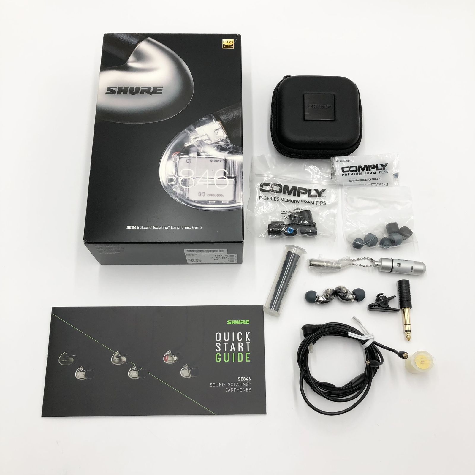 VGP2025 金賞 SHURE シュア イヤホン 有線 SE846G2GT グラファイトシルバー 第2世代 高遮音性 ハイレゾ対応 ワイヤレス変換可 別売 MMCX 音楽 オーディオリスニング 配信 正規品|メーカー保証2年