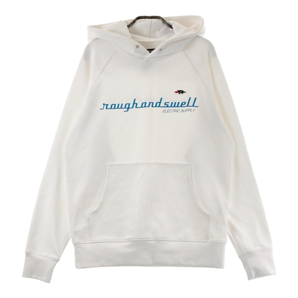 サイズ：M ROUGH&SWELL ラフアンドスウェル 2022年モデル スウェットパーカー ホワイト系 [240101348502] ゴルフウェア メンズ ストスト