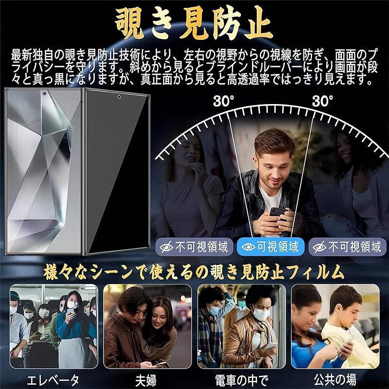 覗き見防止】For Motorola Edge 50 Pro / 50S Pro フィルム 覗き