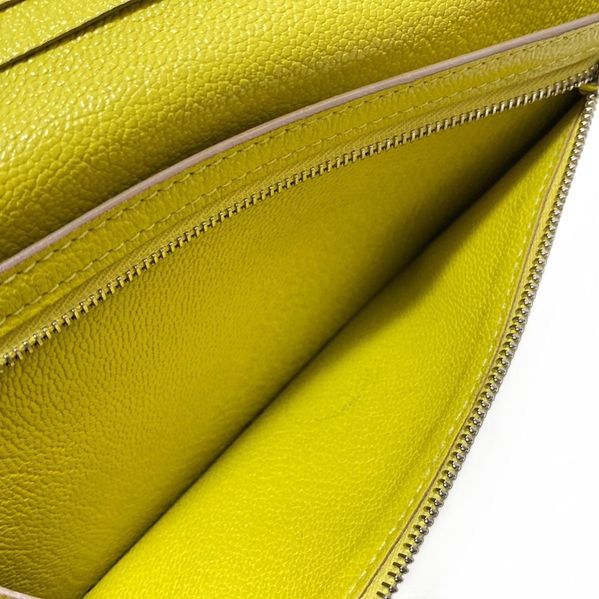 HERMESベアンスフレ 長財布 HERMES(エルメス) 長財布 ベアンスフレ ライム 新型金具