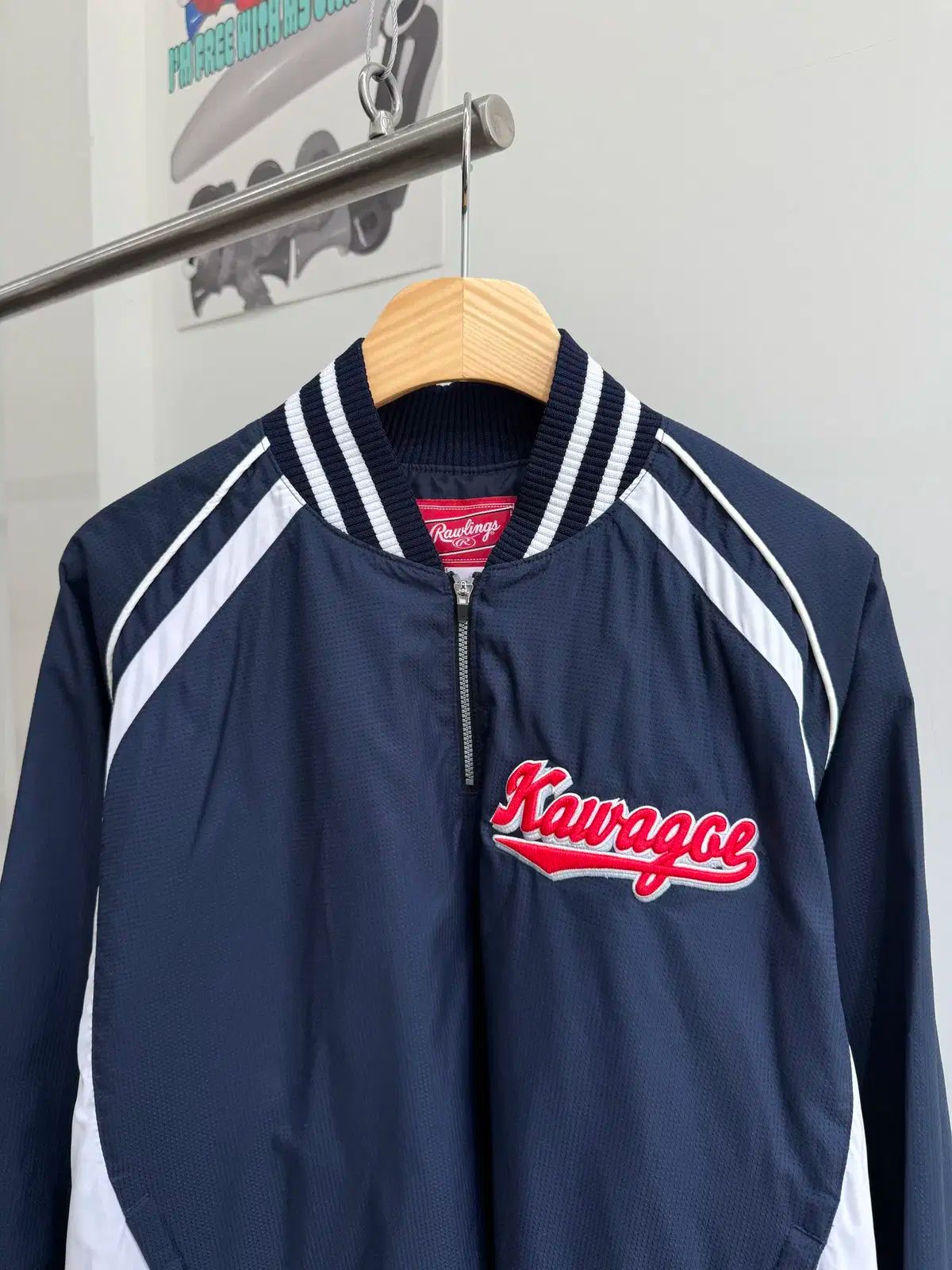 Rawlings ボンバージャケット 青