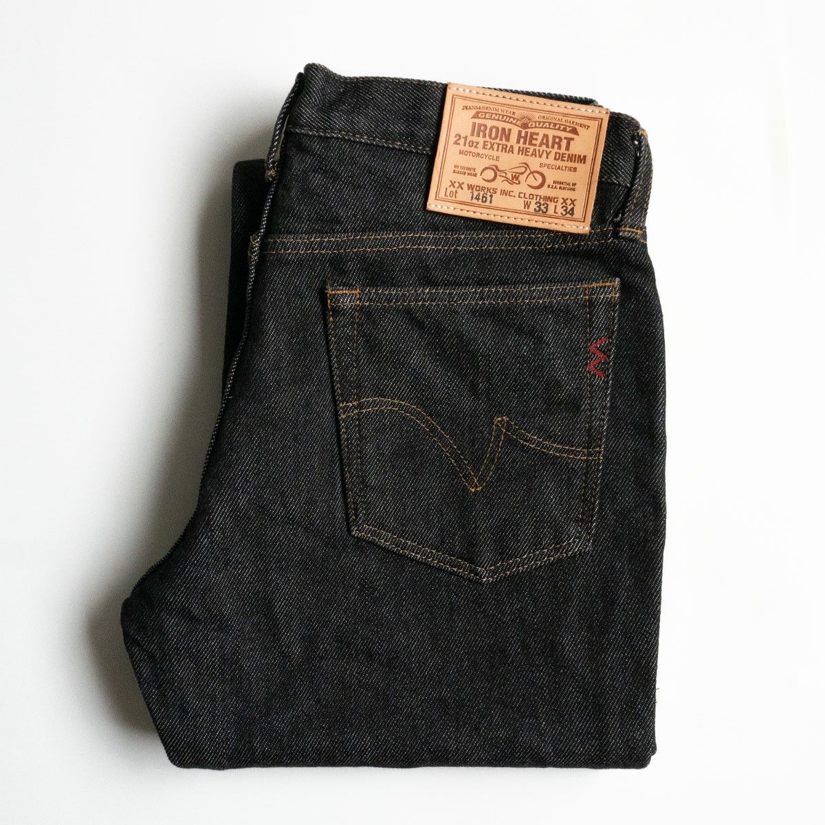 美品】IRON HEART【LOT 1461 21oz EXTRA HEAVY DENIM】W33
