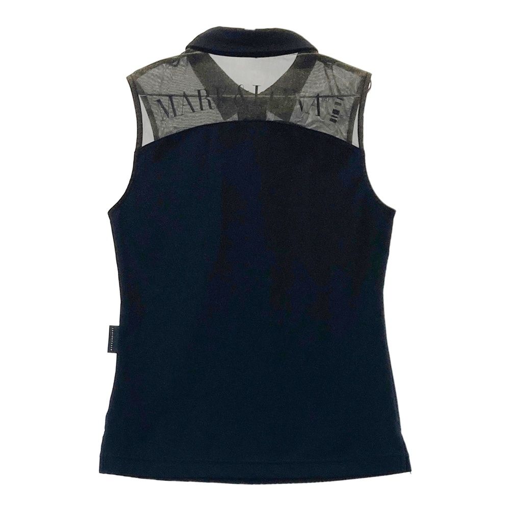 サイズ 36 MARK-LONA マークアンドロナ 2025年 ノースリーブポロシャツ ブラック系 240101525538 ゴルフウェア レディース ストスト