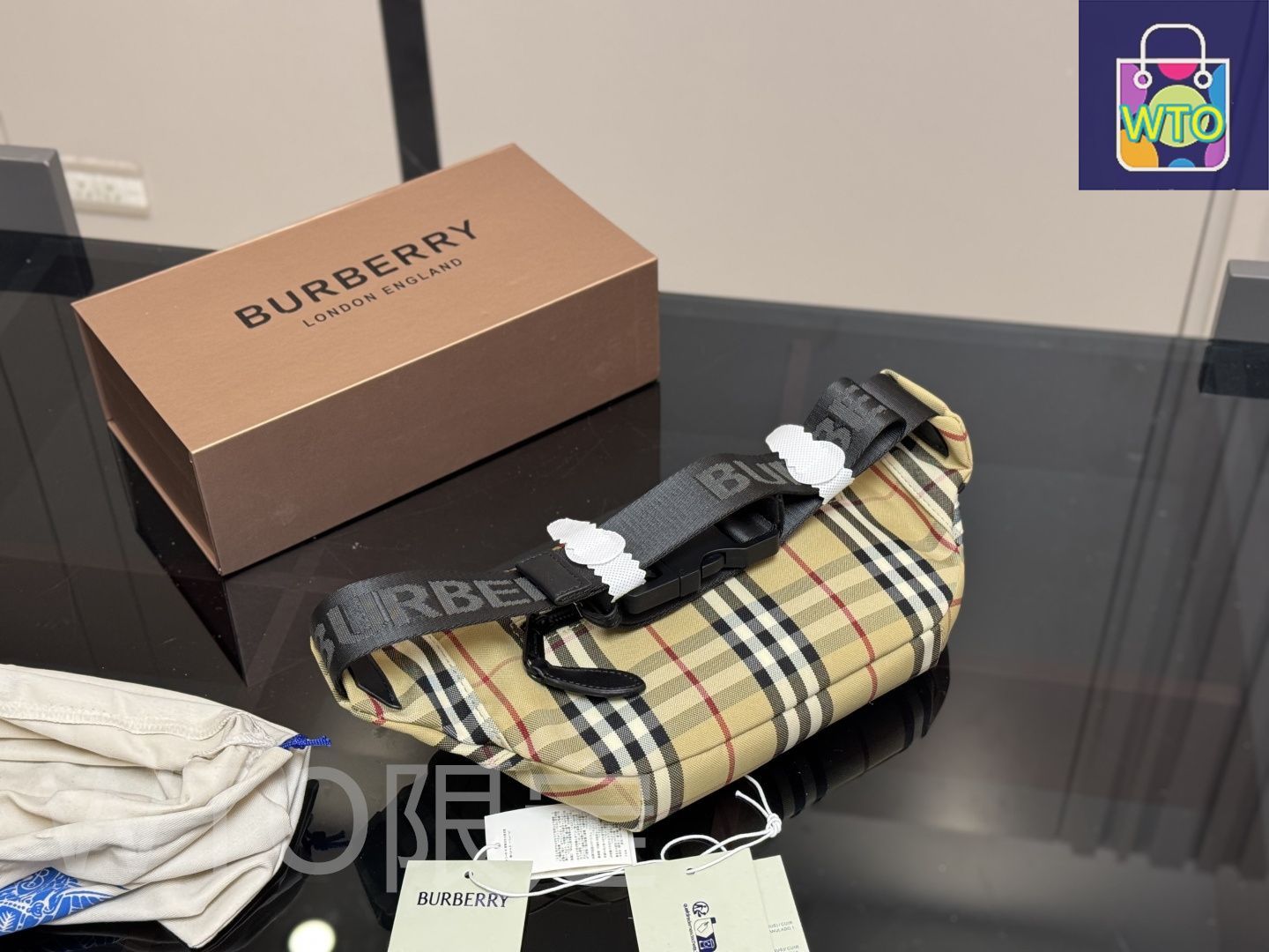 今日特価】Burberry ワイストバッグ 25×15cm-WTO輸入1 - メルカリ