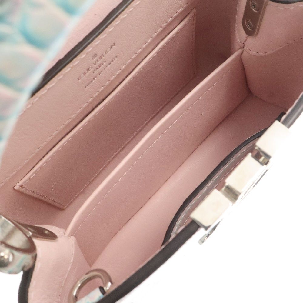 LOUIS VUITTON (ルイヴィトン) カプシーヌ ミニ 2WAY クロコ LVメタル  