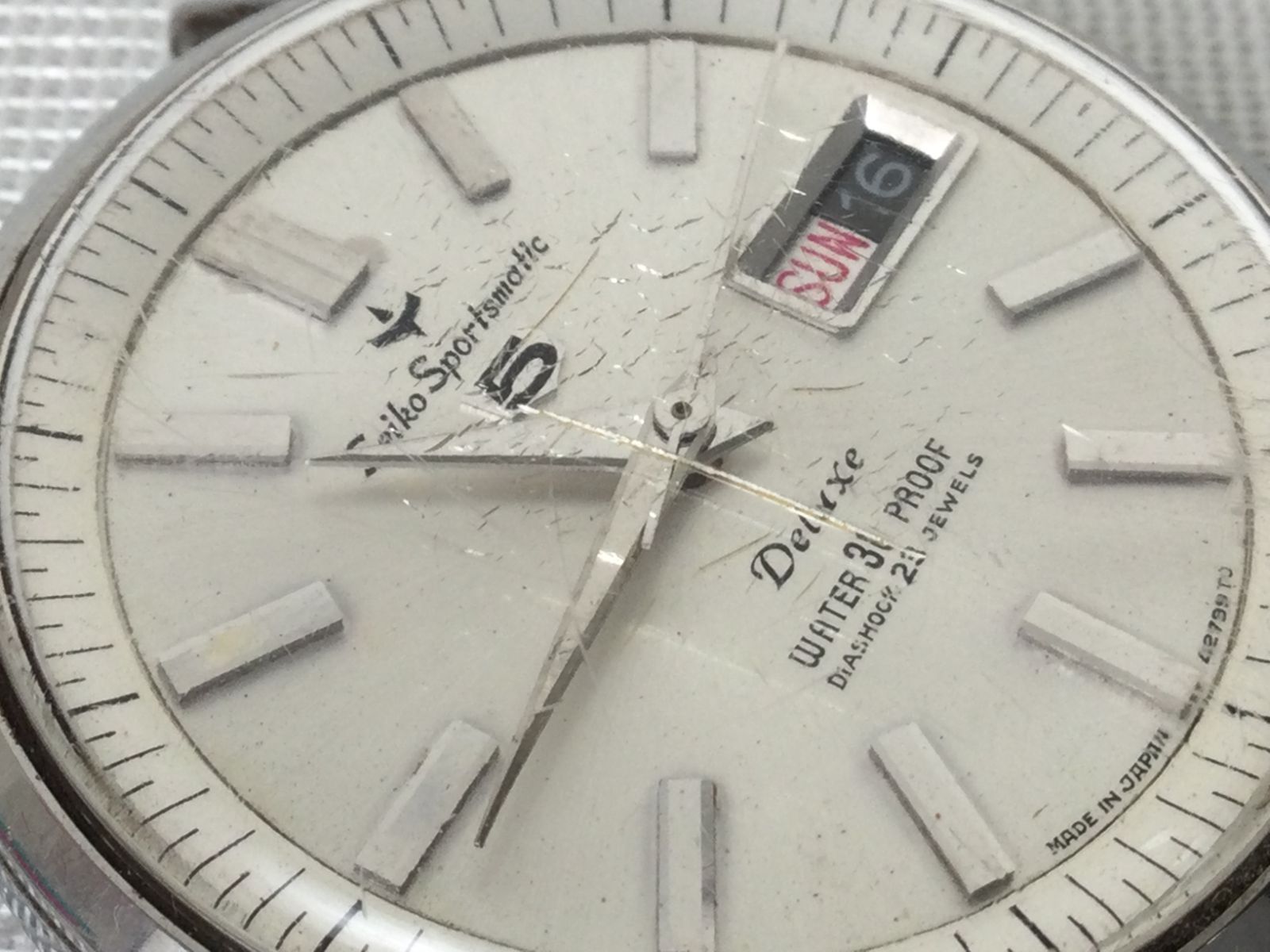 1205 SEIKO セイコースポーツマチック デラックス 7606-7971 稼動 