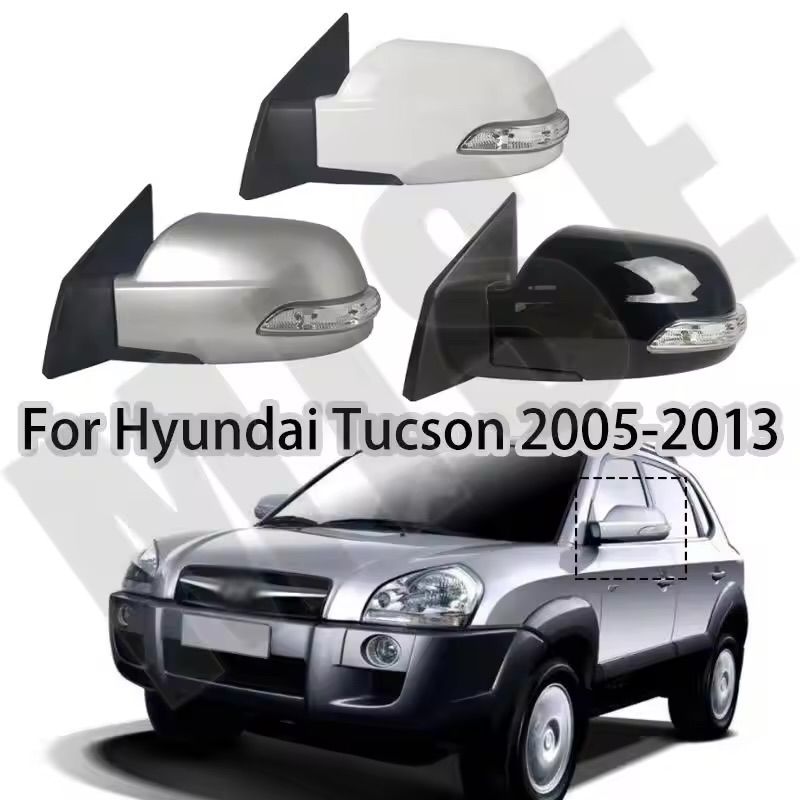 WJ37 CAPQX for Hyundai Tucson 2005〜2013 Auto Outside Rearview Mirror Assembly Side Rear View Mirror