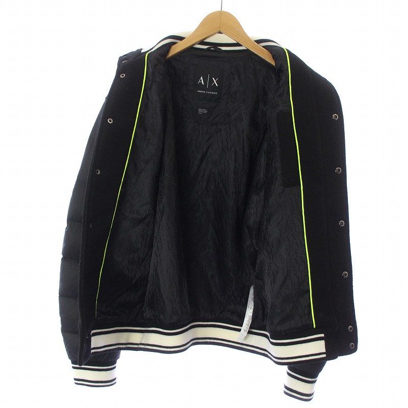 アルマーニエクスチェンジ A/X ARMANI EXCHANGE スタジャン ウール 袖 