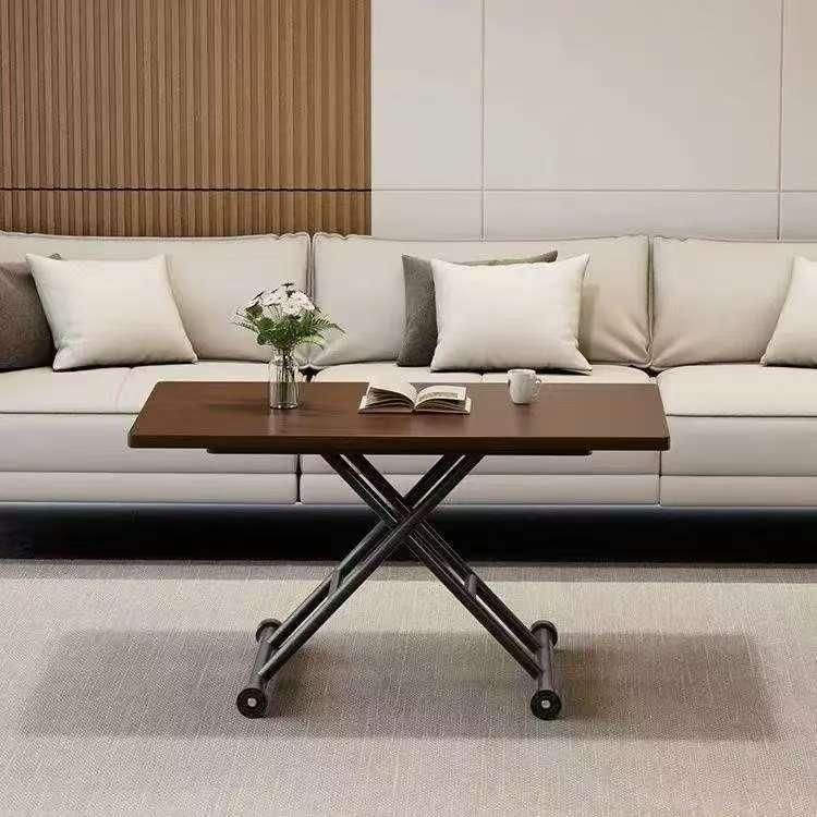 レトロ テーブル 昇降式 ガス圧昇降式テーブル 120 100 90cm 60cm 高さ調節 ブラウン ナチュラル おしゃれ シンプル 昇降テーブル ダイニングテーブル