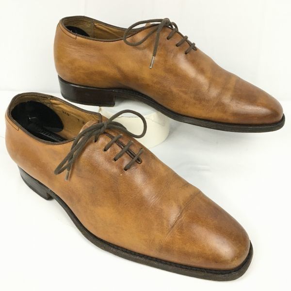 交換OK LODING|ローディング ホールカット|ビジネスシューズ 茶|BROWN size6 25.0程度|メンズ 菅NO.WZA-436<sale>