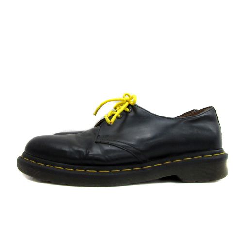 ドクターマーチン DR.MARTENS 3ホールシューズ オックスフォードシューズ レザーシューズ 革靴 ローカット UK8 27㎝ 黒 ブラック  黄色 イエロー 1461 /YS7 □GY12 - メルカリ