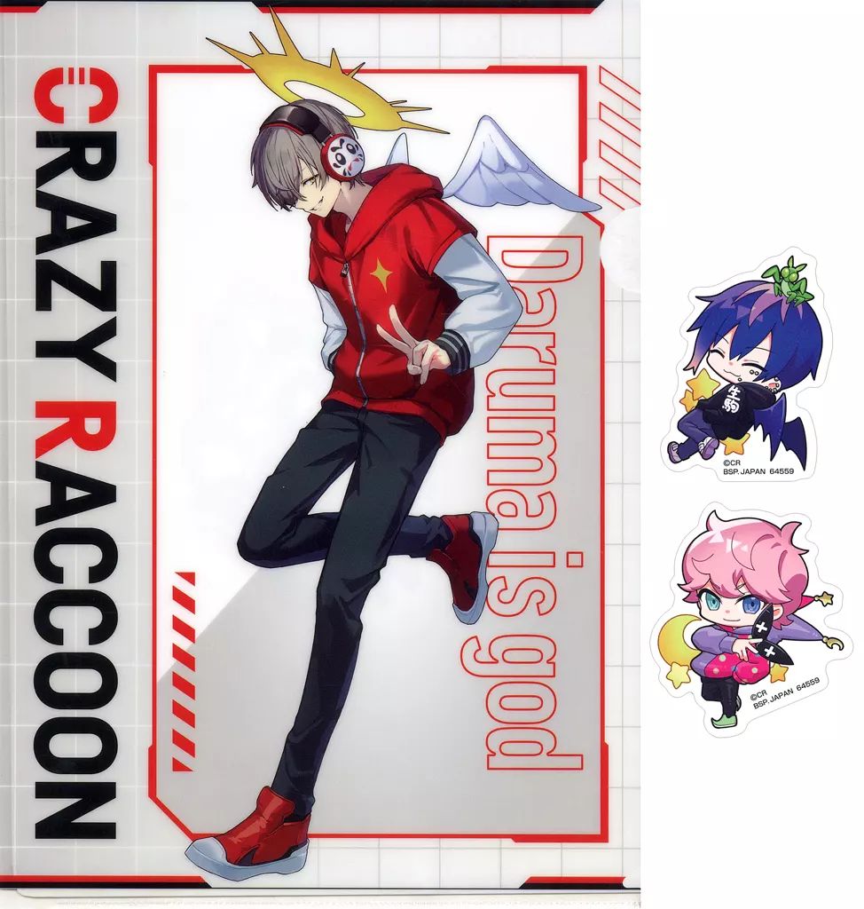 中古】クリアファイル だるまいずごっど/どぐら＆ふらんしすこ