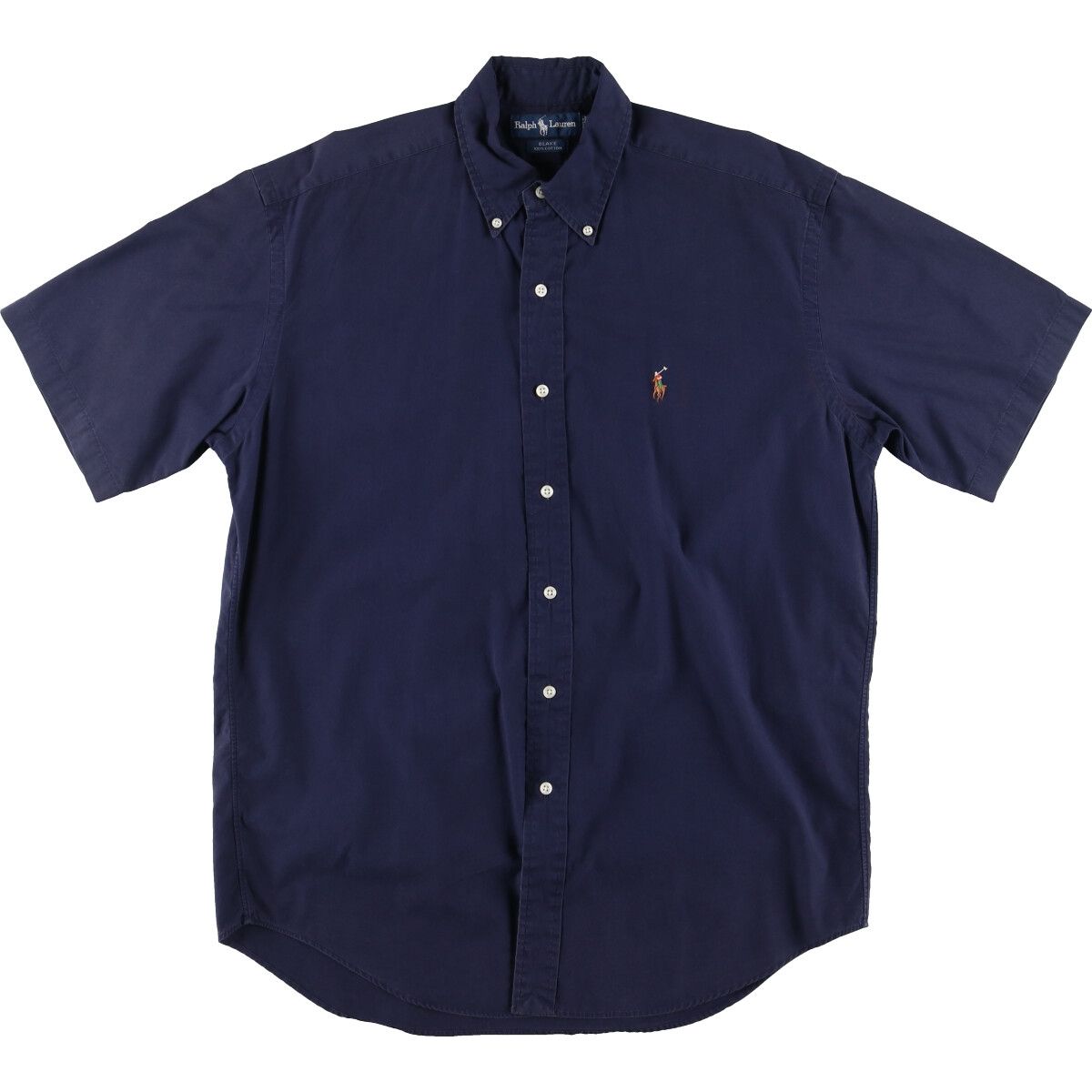古着 ラルフローレン Ralph Lauren BLAKE 半袖 ボタンダウンシャツ メンズM/eaa453074