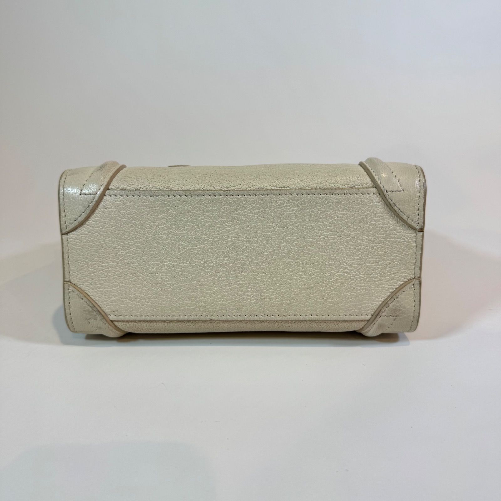 大人気✨ セリーヌ ハンドバッグ ラゲージ ナノショッパー アイボリー