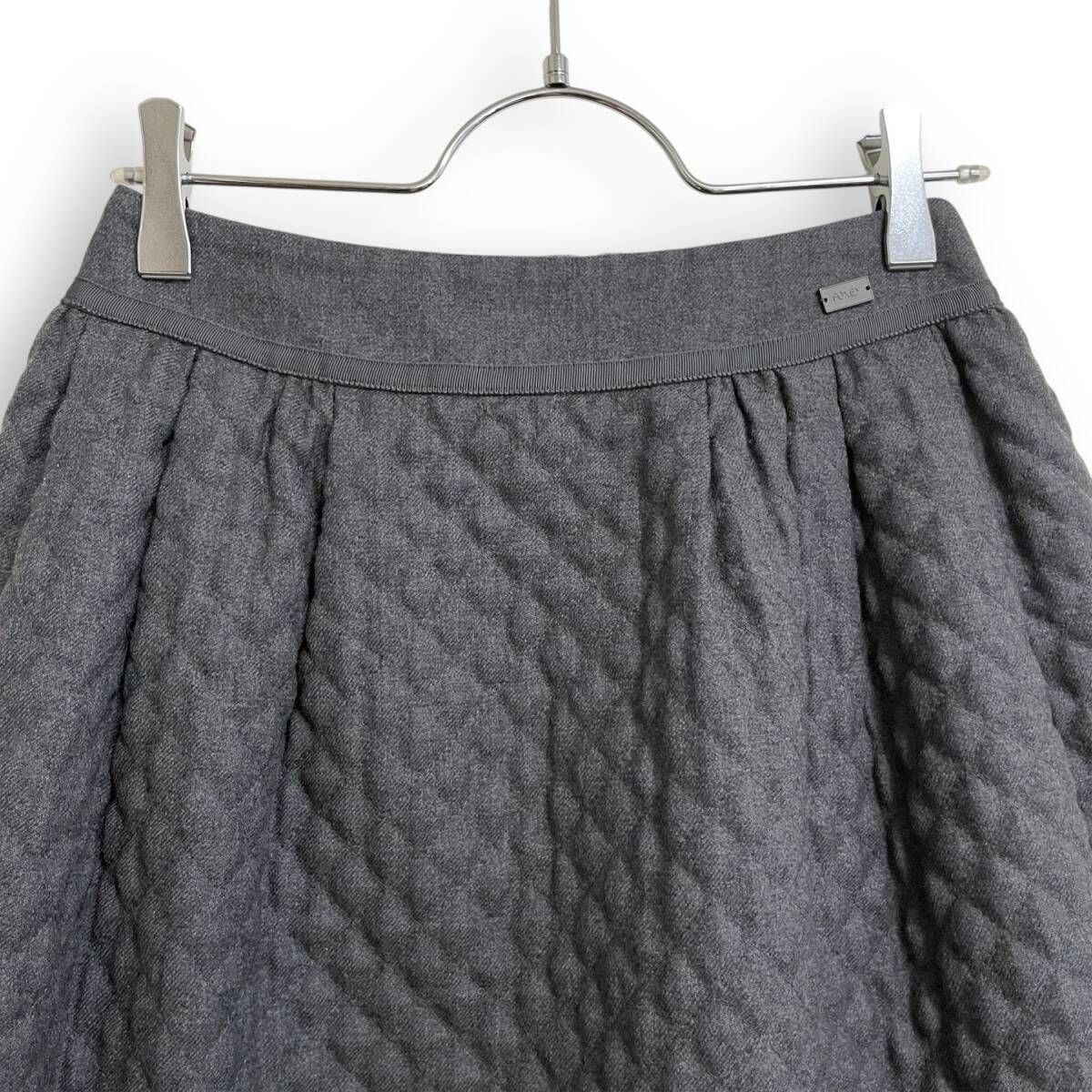 R2516| FOXEY フォクシー ウール キルディング スカート 38