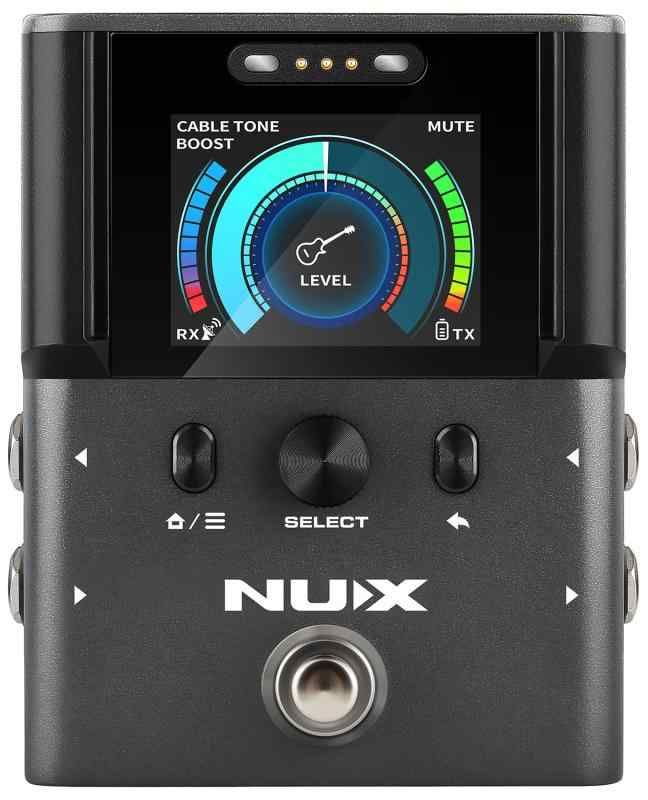 ニューエックス NUX ギター|ベース用2.4 GHz デジタルワイヤレスシステム チューナー|ブースター内蔵 2.5msの低レイテンシー ハイレゾ液晶ディスプレイ ジャンクションボックス機能 DI