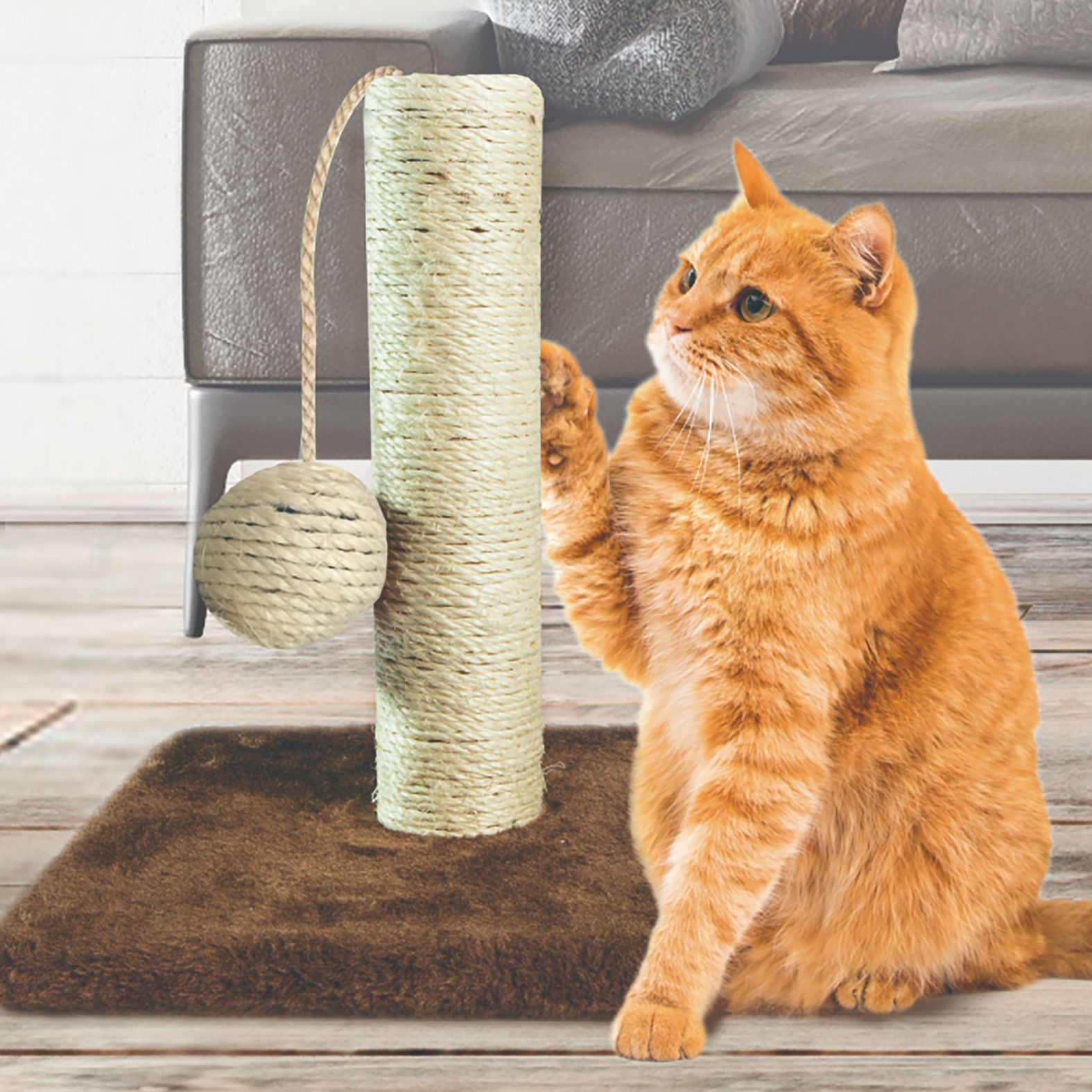 ボール付き　猫のツメとぎ　キャットツリー
