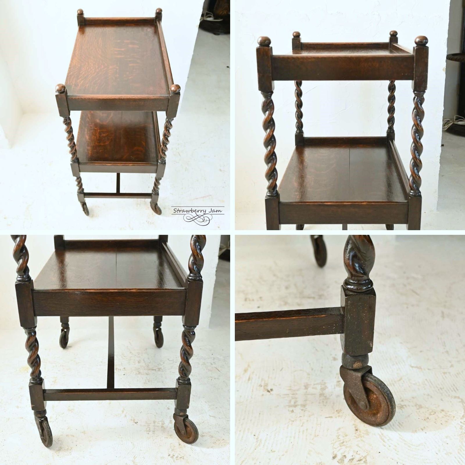 イギリスアンティーク家具|トローリー - Q'S ANTIQUES IFU-395 英国