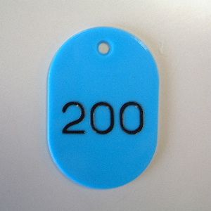 クラウン 番号札 番号入 空 大 151～200番 入数：1セット(50枚) CR-BG44-SB(31251)