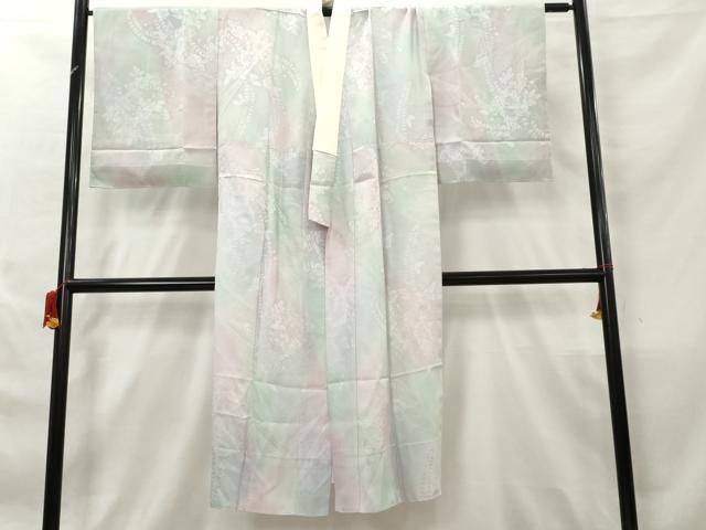 平和屋着物□長襦袢 無双仕立て 草花地紋 やまと誂製 正絹 逸品 CAAT3470xe