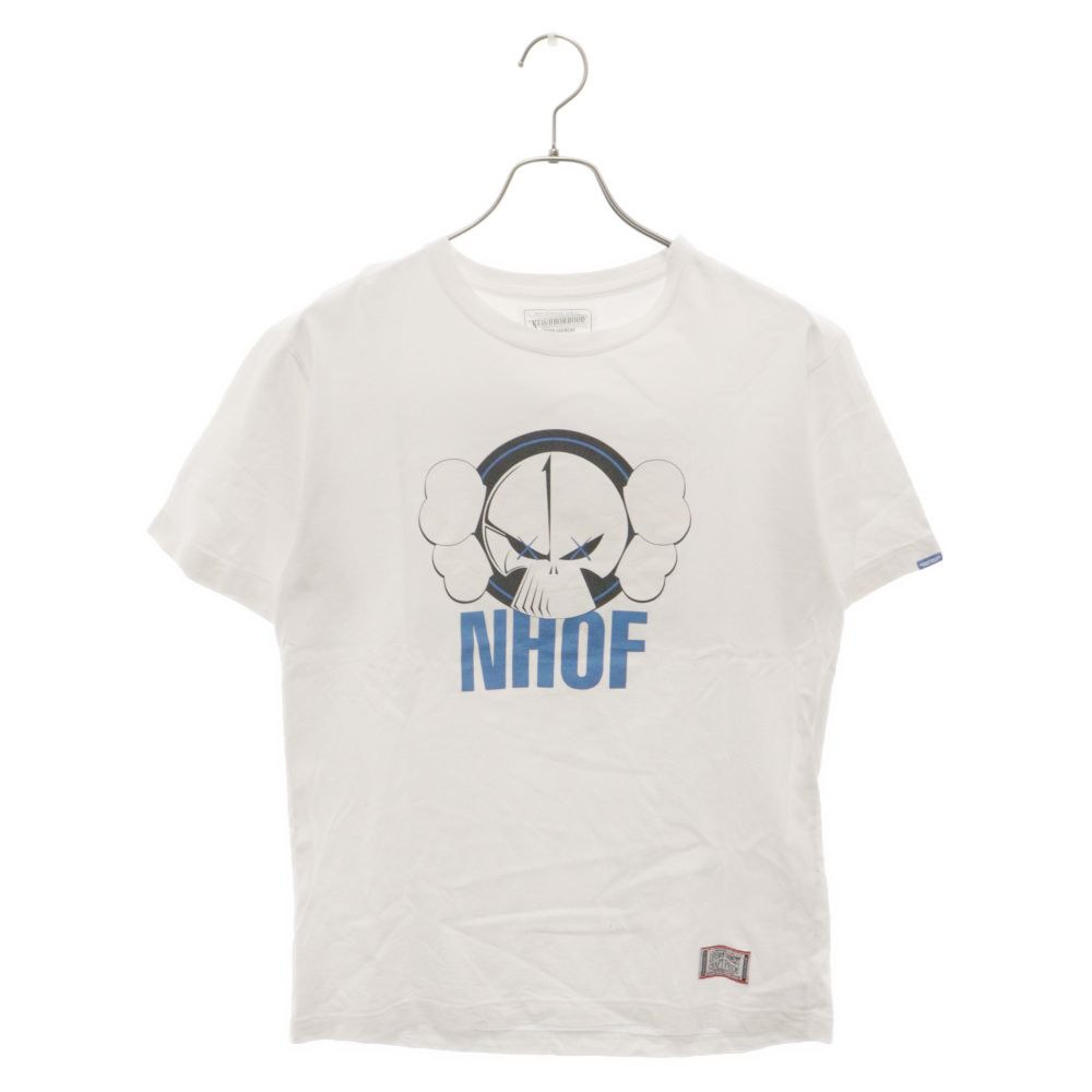NEIGHBORHOOD (ネイバーフッド) ×ORIGINAL FAKE KAWS オリジナル フェイク カウズ スカル Tシャツ 半袖カットソー ホワイト