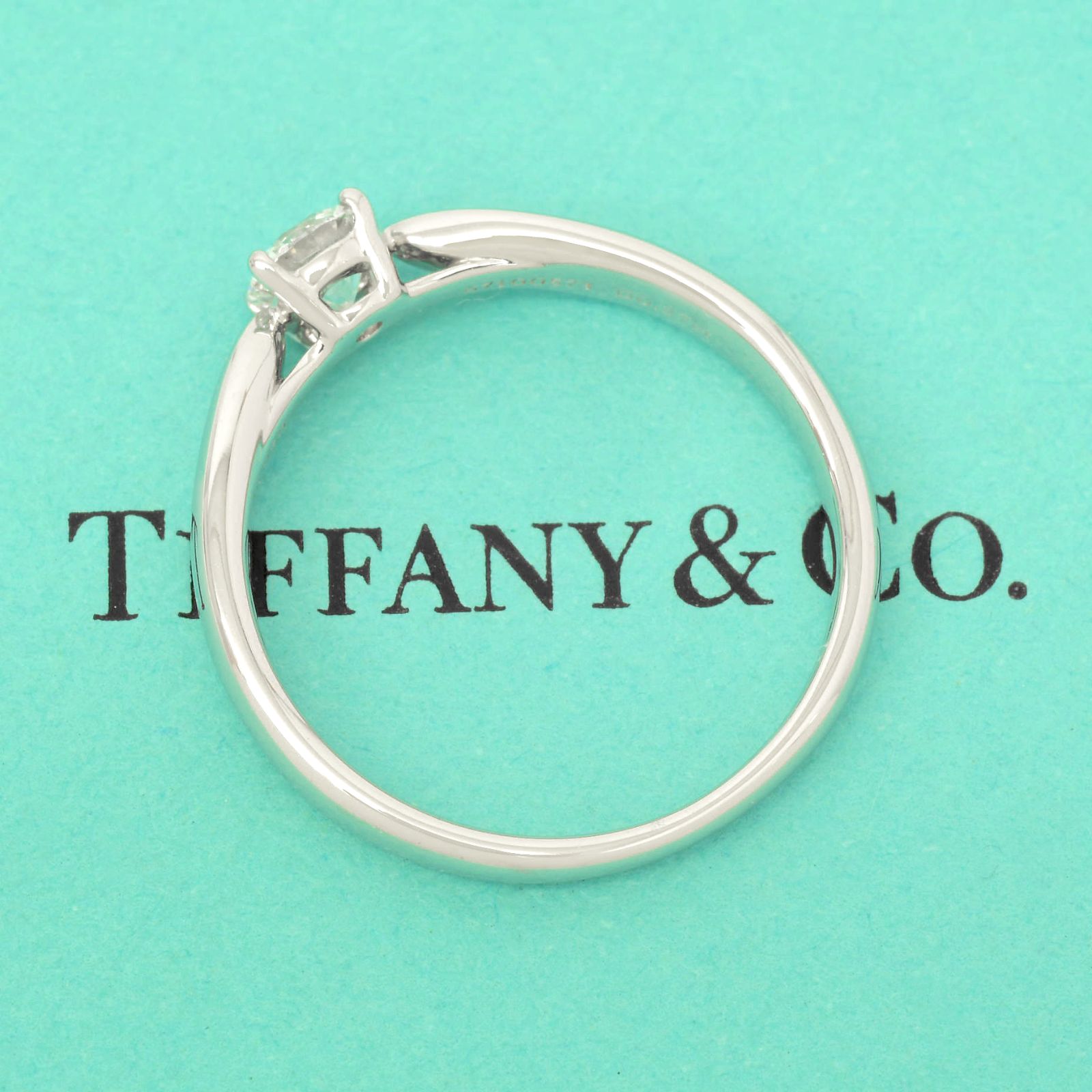 ティファニー プラチナ リング 9号 pt950 TIFFANY&Co. ティファニー ハーモニー リング ハーフ