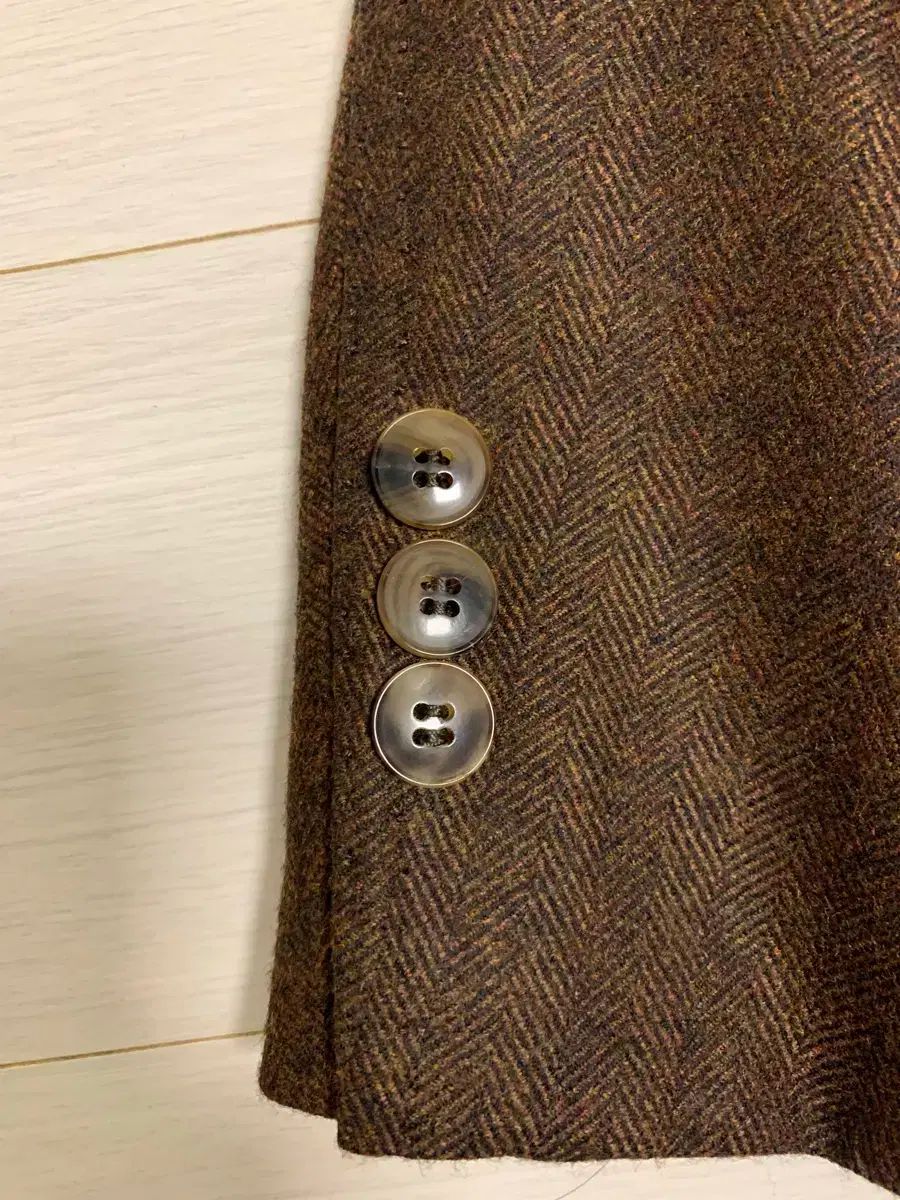 半ヴィスポークユーロテックスヘリンボーンブラウン 340g